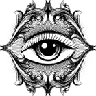 Animated blinking eye logo